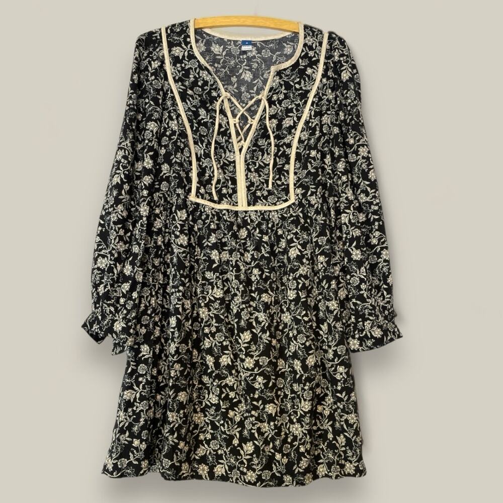 Old Navy Long-Sleeve Boho Mini Dress Size Medium